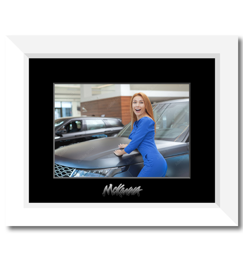 Customer with their new vehicle